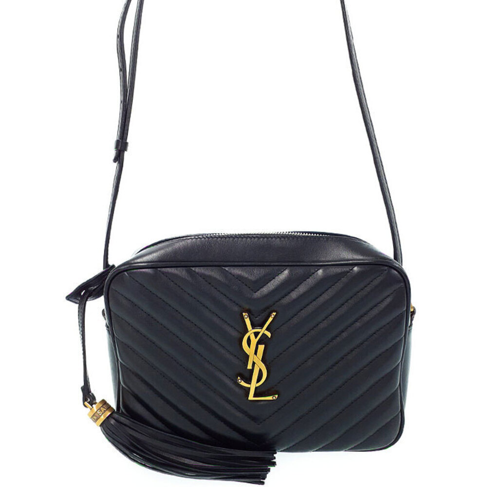 Saint Laurent Quilted Matelasse Paris Lou Camera Chain Shoulder Bag